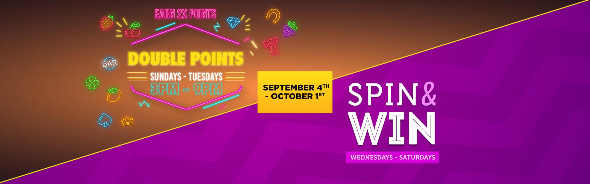 Double Points and Spin & Win